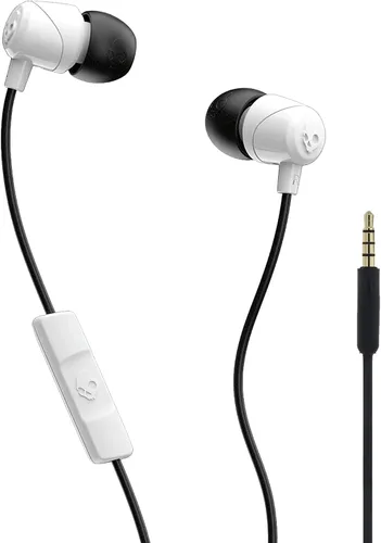 Vista 10 de Auriculares Skullcandy Jib con cable y conector AUX de 3.5 mm, con ajuste de aislamiento de ruido, micrófono en línea y control de llamadas y Negro