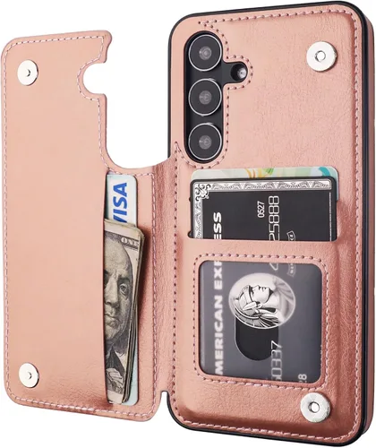 Vista 84 de ONETOP - Funda tipo cartera para Samsung Galaxy S22 con tarjetero, color negro Kickstand,ID/Cash Holder,Case Wallet with Card Slots,Double