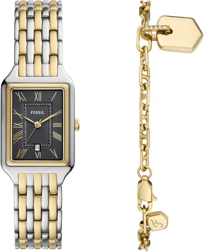 Vista 9 de Fossil Raquel - Reloj de cuarzo y acero inoxidable para mujer, con tres manecillas
