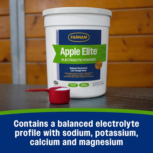 Vista 7 de Farnam Suplemento de electrolitos en polvo Apple Elite para caballos, reemplaza minerales vitales, fomenta la hidratación, sin azúcar añadida, 5
