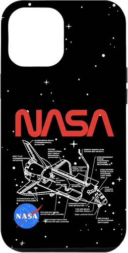 Vista 26 de NASA Carcasa con logotipo de Space Shuttle Schematic para iPhone 17