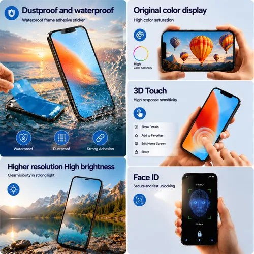 Vista 5 de para iPhone 11 Pro Max Reemplazo de Pantalla, Mayorista Completa Full HD 6.5 Pulgadas COF LCD Visualización 3D Touch Digitalizador Ensamblaje