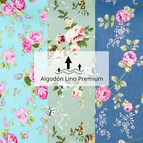 Vista 4 de Auidy_6TXD Paquete de 3 delantales florales para mujer, delantales de cocina ajustables con 2 bolsillos, delantal vintage con diseño floral de rosa