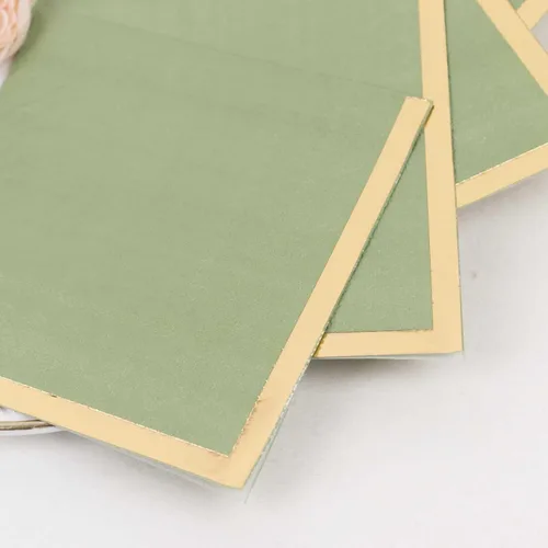 Vista 36 de Efavormart 50 Pack 5"x5" Servilletas azules de papel suaves de 2 capas, servilletas desechables para cóctel - 18 GSM