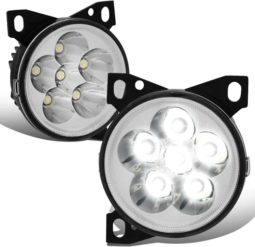 Vista 10 de DNA MOTORING FL-HAY-015-BK - Par de faros antiniebla de proyector LED completo compatibles con Kenworth T680 2011-2022, lente transparente negra