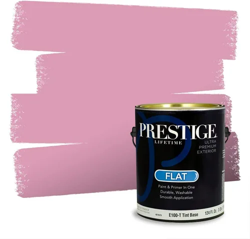 Vista 421 de Prestige Paints Pintura exterior e imprimación en uno, 1 galón, plano, coincidencia comparable de Valspar* Amber Rose*