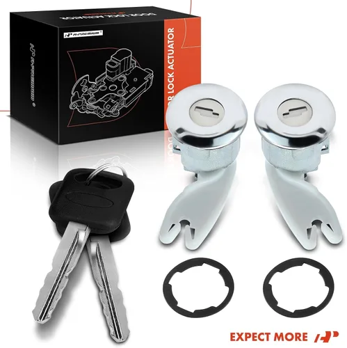 Vista 9 de A-Premium Juego de cilindros y llaves para cerradura de puerta compatible con Ford F-150 F-250 F-350 F-450 F-550 F-650 F-750 F-800 Econoline Club