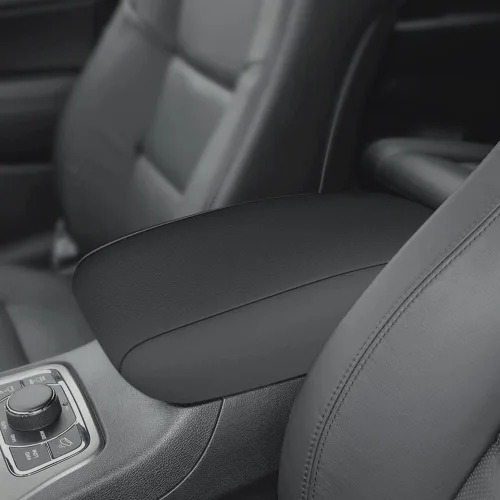 Vista 5 de INTGET Funda para reposabrazos de consola central de automóvil para Jeep Grand Cherokee 2011-2020 2021, accesorios para reposabrazos, almohadilla