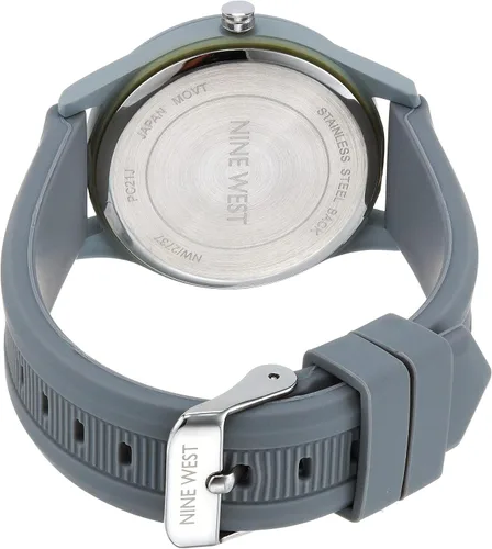 Vista 3 de Nine West Womens Textured Silicone Strap Watch NW2737