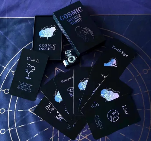 Vista 9 de Han Yu Bowen Cartas de Oráculo de Amor, Cartas de Tarot para Principiantes Cartas de Tarot de Llama Gemela, Cartas de Oráculo Mazos con Significados