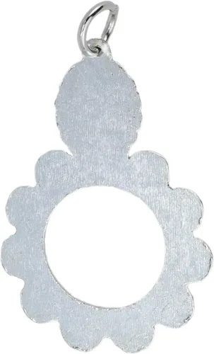 Vista 6 de Needzo Anillo de rosario de Nuestra Señora de Guadalupe, dije de bolsillo de Virgen María, regalo católico para seres queridos, 1.5 pulgadas
