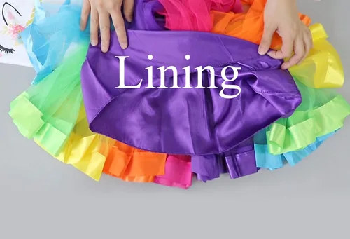 Vista 4 de Doctor Unicorn Conjunto de cumpleaños para niñas, vestido con falda de tutú, camiseta de unicornio, diadema y banda de satén