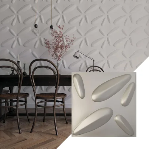 Vista 26 de Ekena Millwork 19 5/8 pulgadas de ancho x 19 5/8 pulgadas de alto, pétalo EnduraWall decorativo 3D, cobre envejecido (cubre 2.67 pies cuadrados).