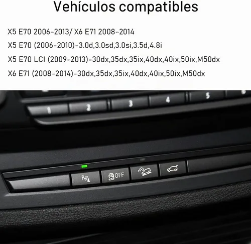Vista 3 de Jaronx Compatible con la cubierta del botón del sensor de radar de estacionamiento BMW, reemplazo del botón del interruptor del sensor de radar