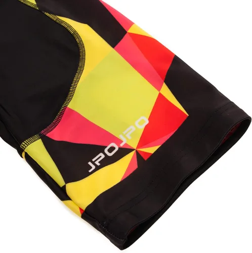 Vista 78 de Camiseta de ciclismo para mujer, manga corta y pantalones cortos de ciclismo acolchados para verano