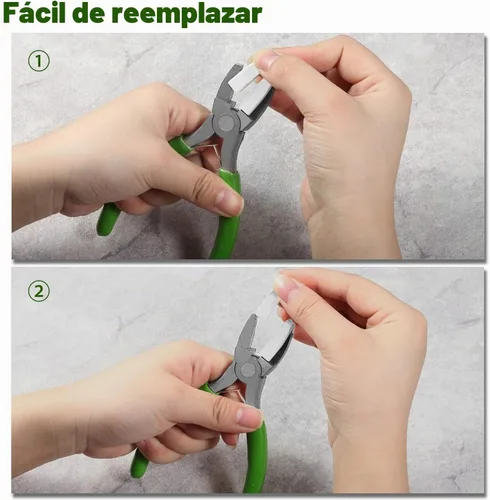 Vista 4 de SPEEDWOX Alicates de punta plana de 5 pulgadas Alicates de mandíbula de Alicates de mandíbula lisa Alicates de nailon sin marcas para doblado