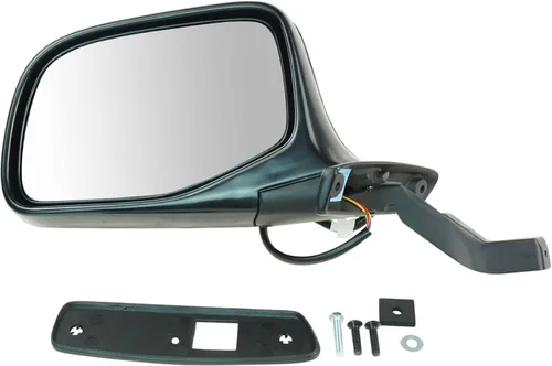 Vista 114 de TRQ Espejo plegable con calefacción eléctrica del lado del conductor con indicador de punto ciego pintura a juego negro liso compatible con Kia