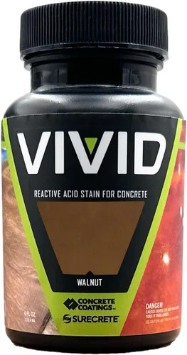 Vista 16 de CC Concrete Coatings Tinte ácido vívido para hormigón oliva 4OZ