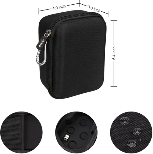 Vista 8 de Mchoi - Funda rígida para Logitech MX Master 4/3/3S/2S, funda rígida de EVA, a prueba de golpes, resistente al agua, almacenamiento de cable