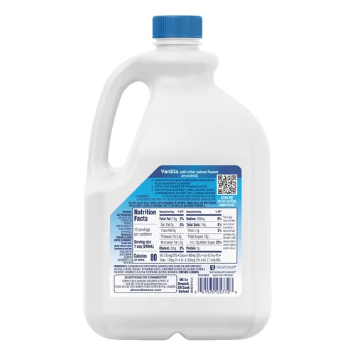 Vista 2 de Almond Breeze Leche de Almendra Sabor Vainilla, 96 onzas