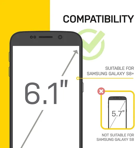 Vista 2 de OtterBox Symmetry Series - Funda delgada para Samsung Galaxy S8 Plus (solamente), embalaje no minorista, color negro