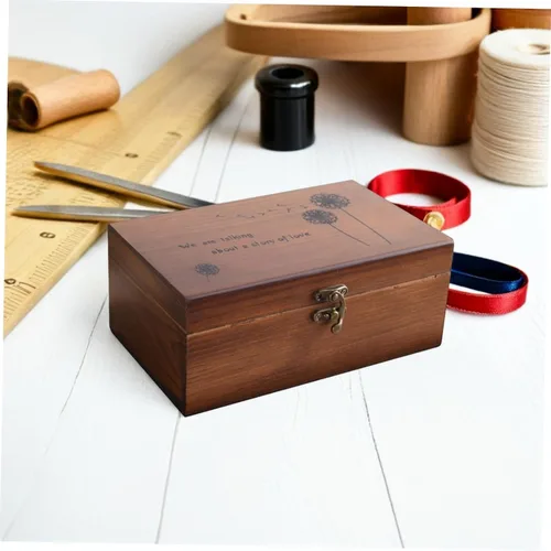 Vista 7 de Happyyami Titular de la joyería de madera y artículos diversos contenedor de almacenamiento