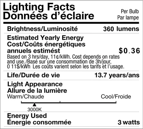 Vista 9 de LED microondas refrigerador campana extractora sobre estufa reemplazo 8206232A E17 base intermedia 40W bombilla incandescente 120V 3W 360lm