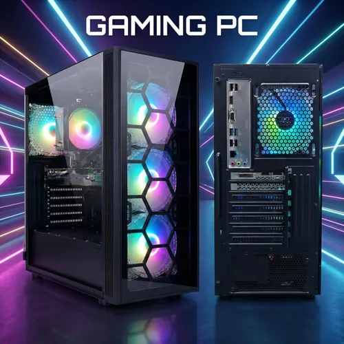 Vista 3 de Escritorio para PC para juegos STGAubron, R7 5700X, RTX 3050 6G, 16G DDR4
