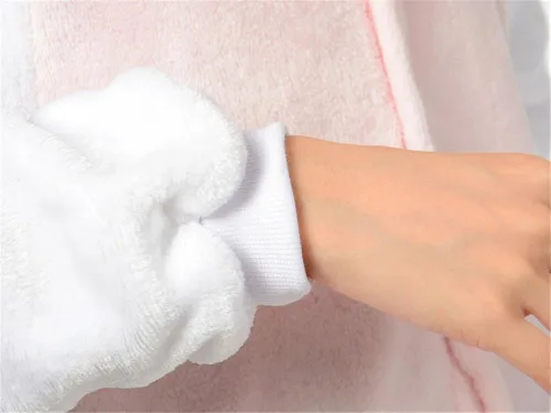 Vista 6 de MizHome - Pijama de conejo blanco para cosplay