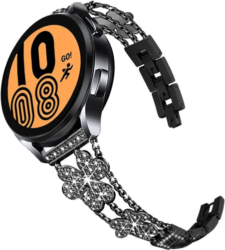 Vista 14 de DEALELE Correas compatibles con Samsung Galaxy Watch 6/6 Classic / 5/5 Pro / 4/4 Classic / 3 1.614 in / Active 2, correa de repuesto de metal de 1#