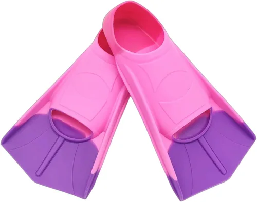 Vista 14 de Fadgesy - Aletas de entrenamiento de natación, cómodas aletas de silicona para nadar y bucear, tamaño adecuado para niños, niñas, niños y adultos
