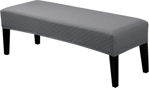 Vista 3 de SearchI Juego de 4 fundas para sillas, fundas de asiento para sillas de comedor, fundas de asiento elásticas de jacquard para sillas de comedor