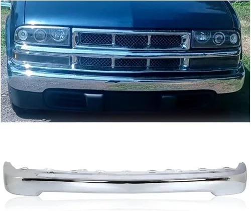 Vista 10 de KUAFU Barra frontal para parachoques delantero compatible con Chevrolet S10 Blazer 1998-2005 Pickup Truck Reemplazo para GM1002367 15007660 Negro