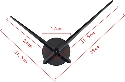 Vista 5 de Timelike - Reloj de pared, 3D, bricolaje, 1M, moderno, sin marco, grande, kit para reloj de pared 3D, bricolaje, para sala de estar, recámara.