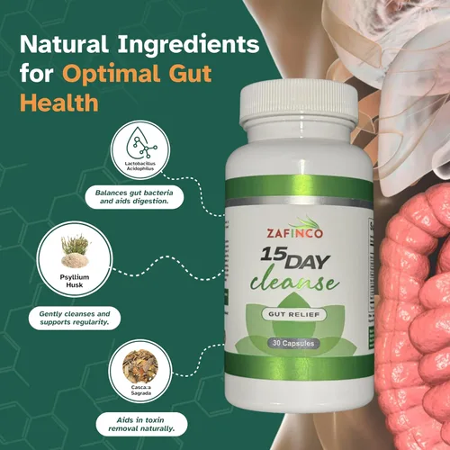 Vista 3 de Alivio intestinal: limpieza y desintoxicación de colon de 15 días, limpieza intestinal para hombres y mujeres. Alivio avanzado del estreñimiento