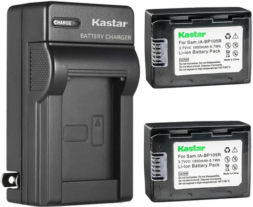Vista 5 de Kastar Reemplazo del cargador de batería de pared AC para Samsung IA-BP105R, IA-BP210R, AD43-00201A, Samsung HMX-F90WN, HMX-F90WN/XAA, HMX-F900