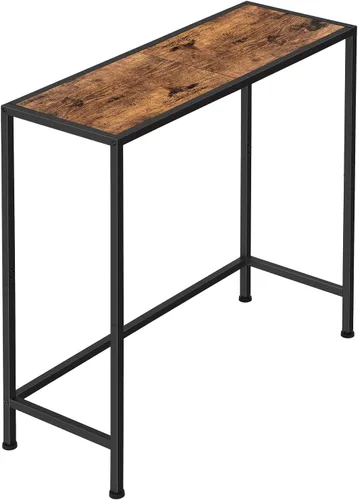Vista 9 de Mesa consola estrecha, mesa de entrada negra para espacios pequeños 31.5" Small Side Table, Thin Hallway Table, Slim Sofa Side Table, For Living