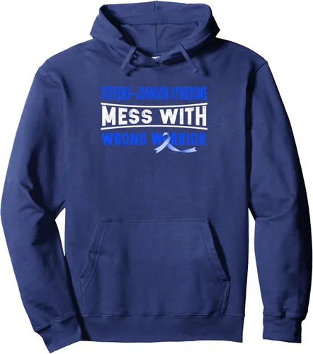 Vista 3 de STEVENS-JOHNSON SYNDROME MESS WITH THE WRONG WARRIOR - Sudadera con capucha, Negro