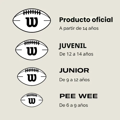 Vista 5 de Wilson Balones de fútbol americano compuestos Super Grip de la NFL