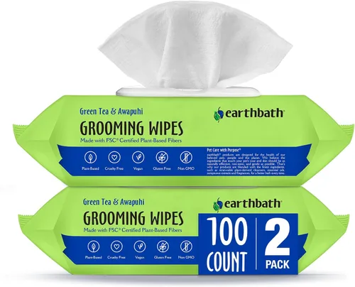 Vista 12 de Earthbath Toallitas para aseo de perros - Toallitas para perros para patas y trasero, Toallitas para mascotas para perros y gatos, ayuda para pieles