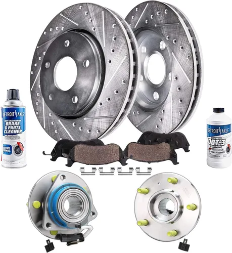 Vista 43 de Detroit Axle - Rotores de freno traseros para Toyota GR Supra BMW 230i 330e 330i 430i 530i 530i 530e 540d 540i xDrive X3 X4 Z4, rotores de freno