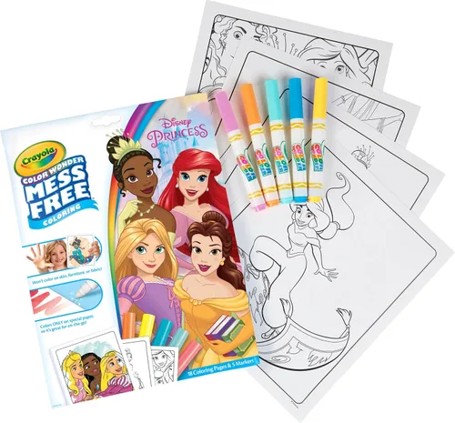 Vista 2 de Crayola - Cuaderno para colorear Pistas de Blue, Color Wonder