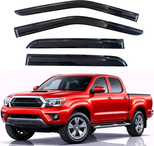 Vista 261 de KPY Protector de lluvia compatible con Ford Bronco 1980-1996, Ford F150 F250 F350, deflectores de ventilación lateral para visera de ventana