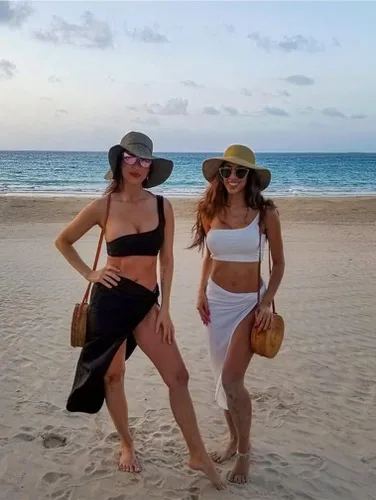 Vista 5 de BEAGIMEG - Vestido sexy de dos piezas falda y top un hombro desnudo