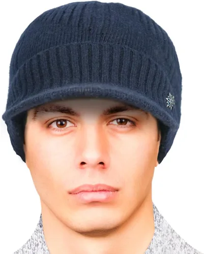 Vista 37 de Dahlia Gorro para hombre con visera - lana, sombrero de invierno con borde, forro polar