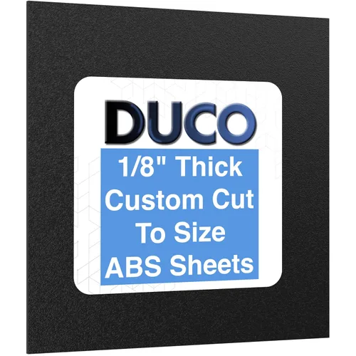 Vista 37 de Duco - Lámina de plástico ABS fabricada en Estados Unidos de 1/8 de pulgada de grosor, 4 x 6 pulgadas, paquete de 2 paneles termoplásticos negros