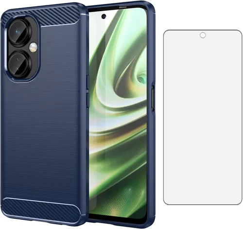 Vista 8 de Asuwish Funda protectora de silicona para OnePlus Nord N30/CE3 Lite con protector de pantalla de vidrio templado y accesorios de celda para OnePlus