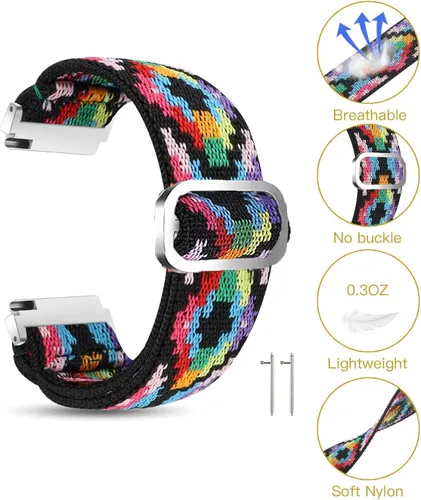 Vista 3 de Lamshaw Compatible con XPLORA X6 Play Band, correa de repuesto ajustable de nailon elástico de liberación rápida, accesorios compatibles con XPLORA