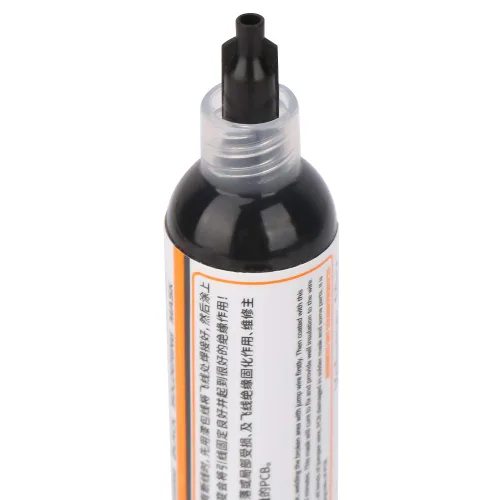 Vista 5 de 2 unids máscara de soldadura tinta curado luz soldadura PCB BGA reparación pintura soldadura resistente tinta negro y verde