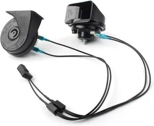 Vista 2 de Car Auto 125DB 12V cuerno eléctrico de caracol con adaptador de cuerno arnés de cableado para Ford para F-150 2004-2008